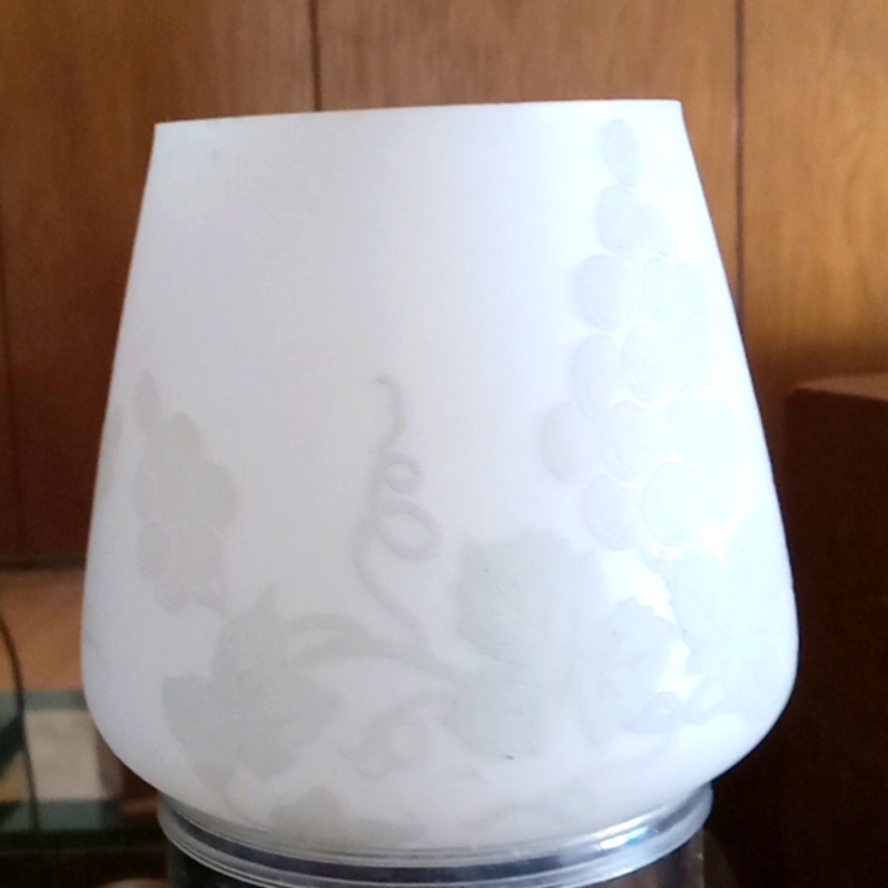 Vintage milk glass lamp shade
